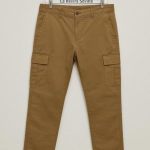 Pantalón chino costalero beige
